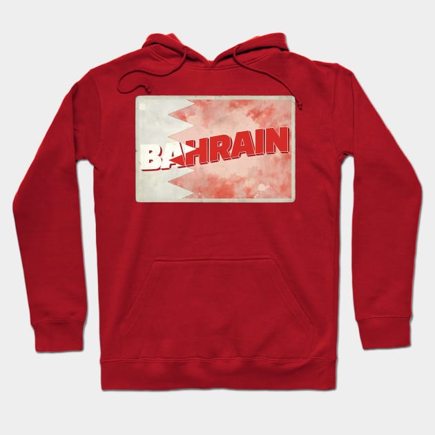 Bahrain Vintage style retro souvenir Hoodie by DesignerPropo